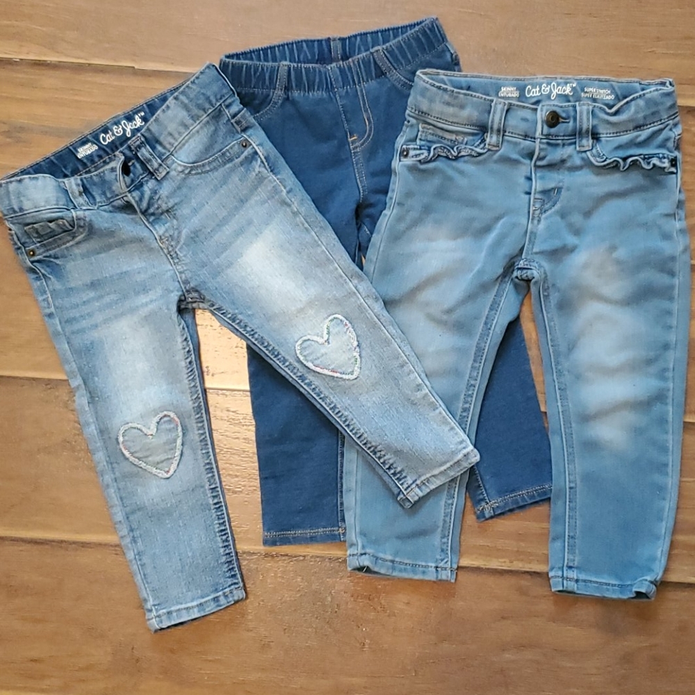 Toddler Girls Cat & Jack Jeans Size 2T